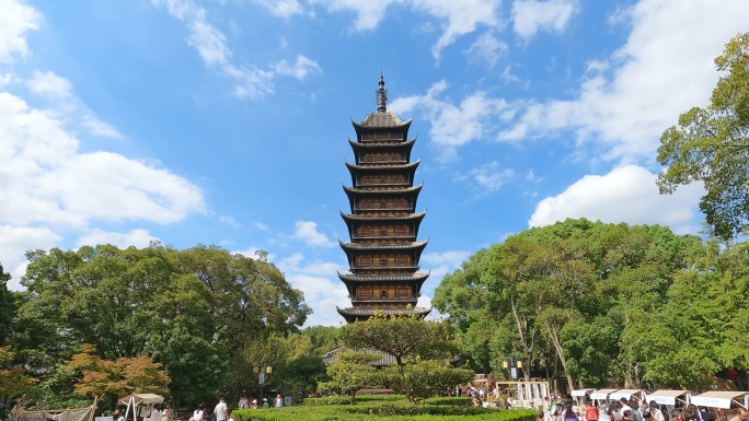 江苏常熟方塔园延时视频
