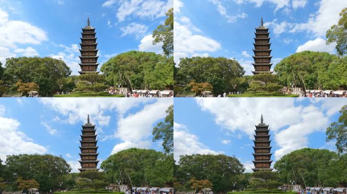 江苏常熟方塔园延时视频