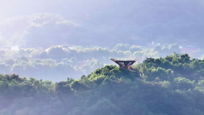 长沙梅溪湖景观塔地标航拍