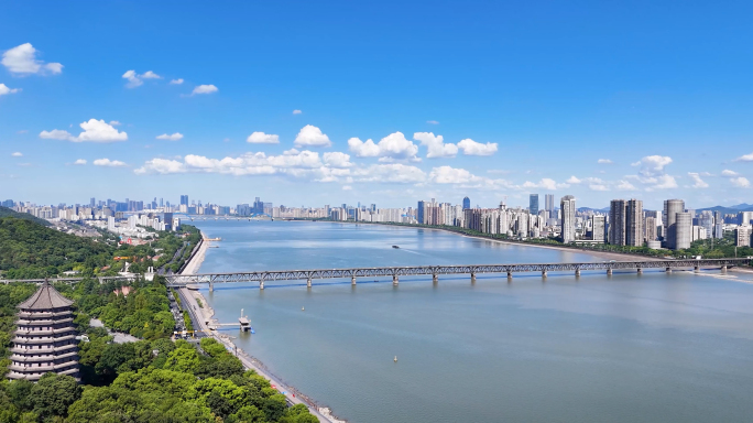 杭州航拍杭州城市地标合集