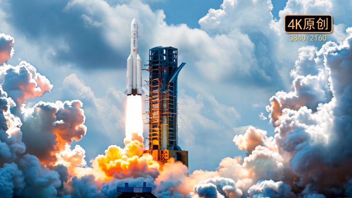 中国火箭发射 载人火箭 空间站