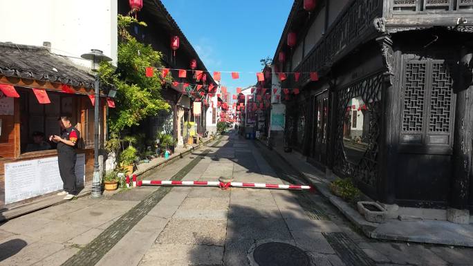 台州椒江海门老街穿越机航拍