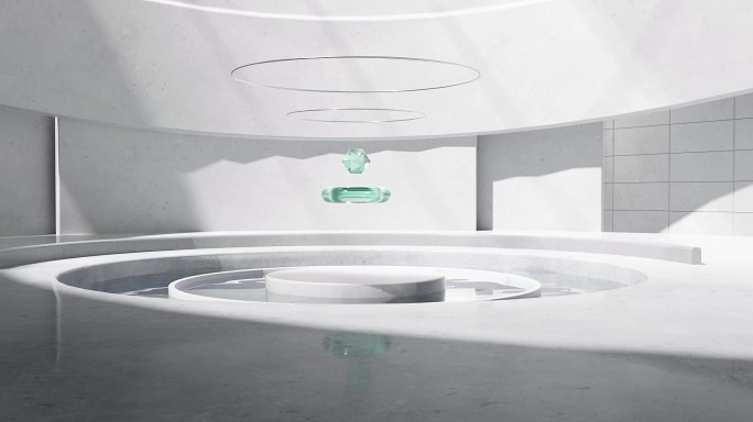未来创意科技产品展示空间C4D场景