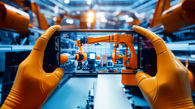 人机交互工业全息机械全息智能制智慧工厂