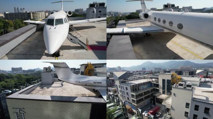 深圳大浪商业街日景航拍