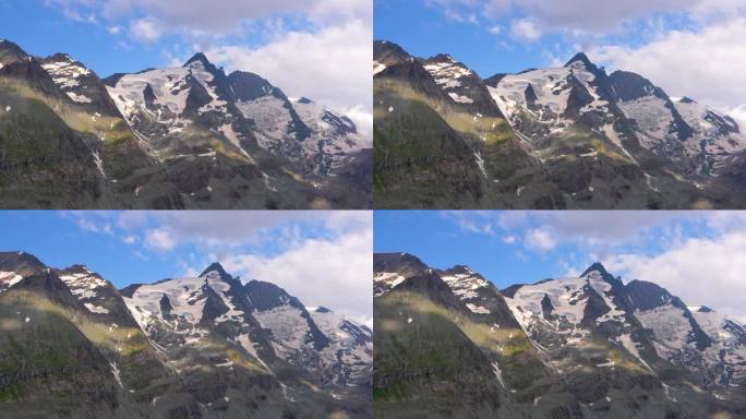 大格洛克纳雪峰的壮丽景色，奥地利最高的山峰。