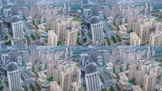 南京南站航拍：高铁疾驰与城市地标的交响