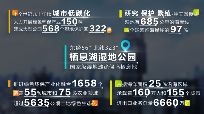 多款企业数据信息字幕特效