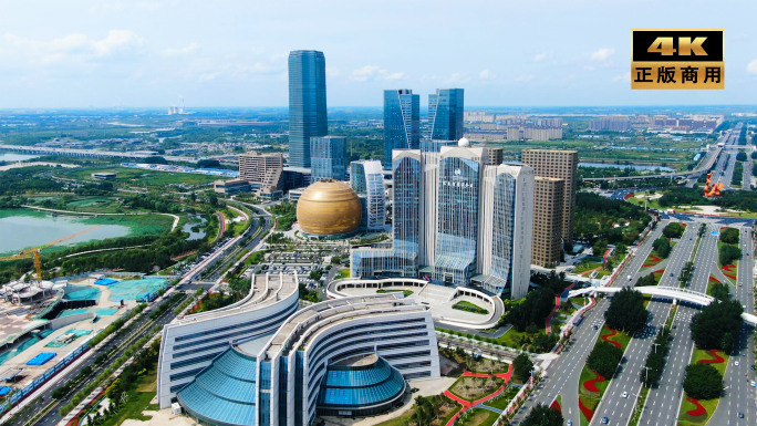 长春北湖 多角度航拍素材 城市航拍