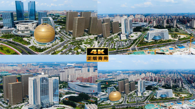 长春北湖 多角度航拍素材 城市航拍