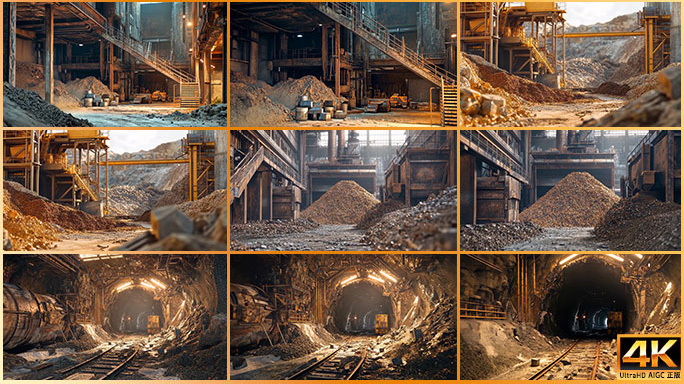 合集 矿业集团生产活动场景 稀土资源开采