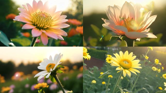 菊花绽放 鲜花 花朵