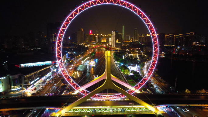 夜景天津之眼