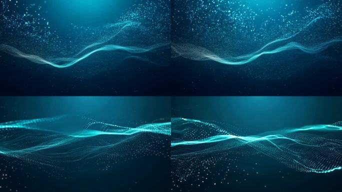 粒子海洋点线光线