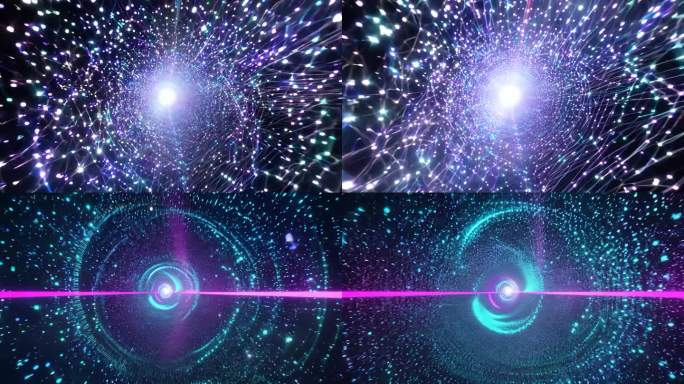 3D隧道粒子光线