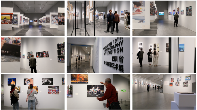 摄影艺术展市民参展4k素材
