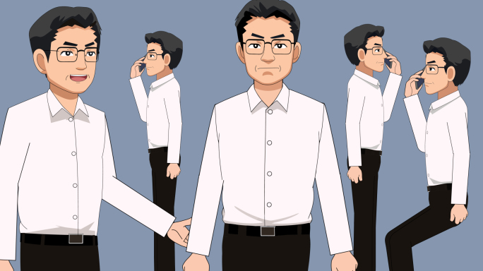 干部人物 AE模板