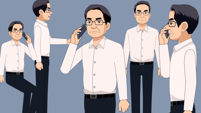 干部人物 AE模板