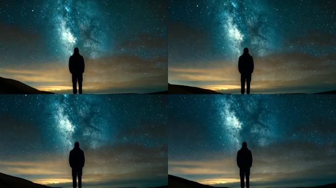 星空背影