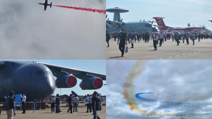 珠海航展静态展示歼16航展现场轰6运20
