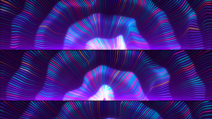 时尚绚丽粒子线条扩散大屏LED素材
