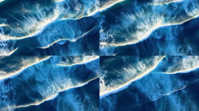 航拍海浪