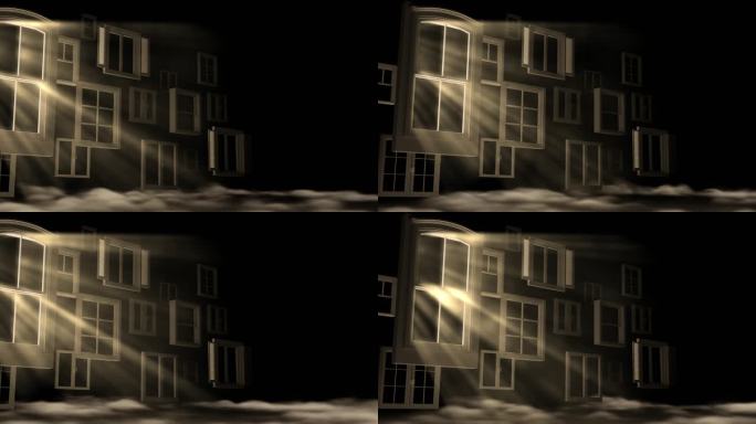 4K 结构 窗户 抒情 月光 戏剧 回忆