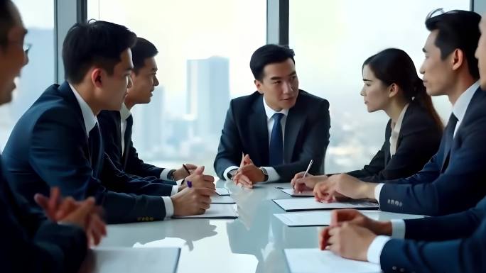 成功人士商务洽谈 AI