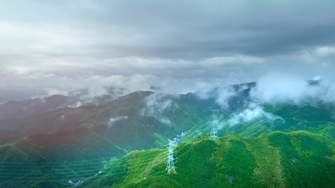 杭州山区乡村环境航拍