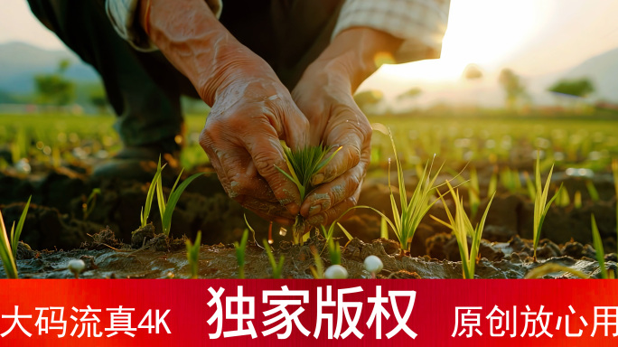 春耕夏耘 水稻种植 插秧