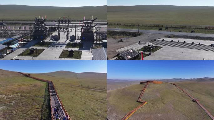4K航拍内蒙古大草原莫日格地区