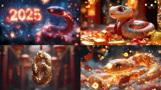 金蛇 蛇年 新年