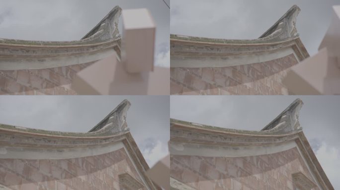 闽南建筑 古厝 古厝房顶 闽南房顶