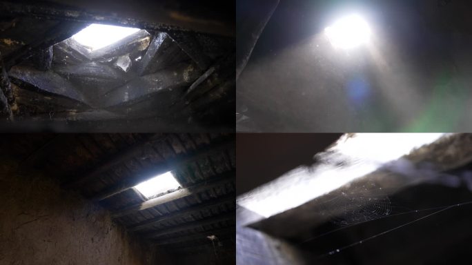 4K老旧的居民房废弃居民房蜘蛛网合集2