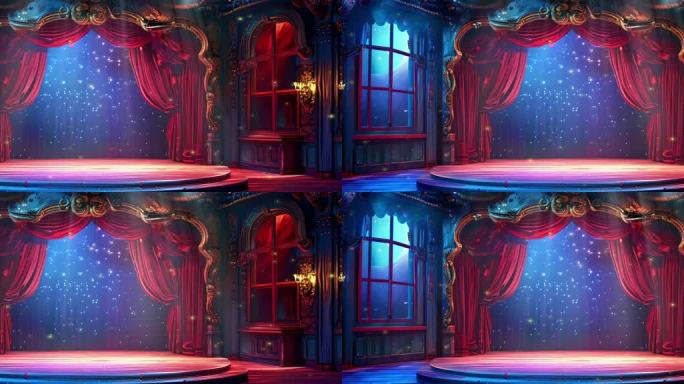 复古舞台背景 舞厅 欧式 宽屏循环视频