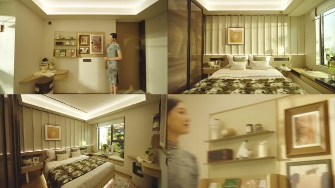 阳光 优雅 旗袍 家 样板间