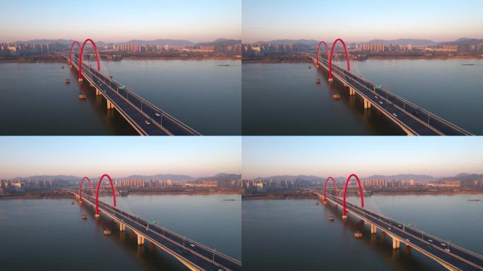 杭州之江大桥航拍