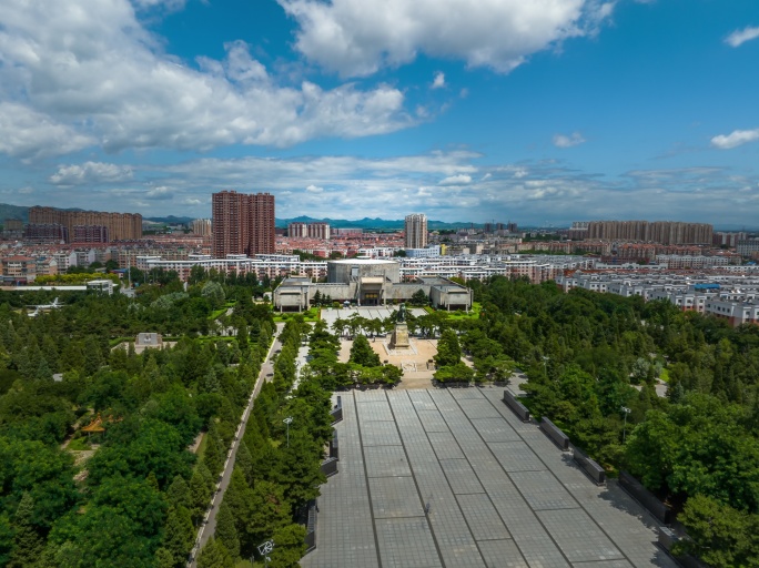 锦州市辽沈战役纪念馆航拍延时