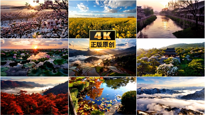 24节气春夏秋冬自然风景4K合集