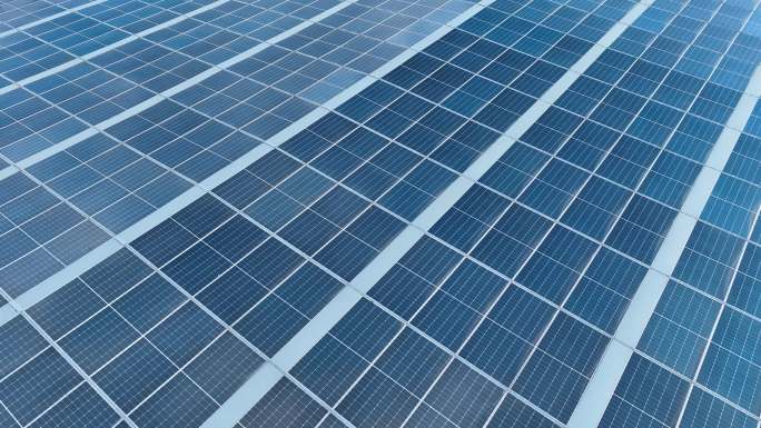 太阳能板航拍