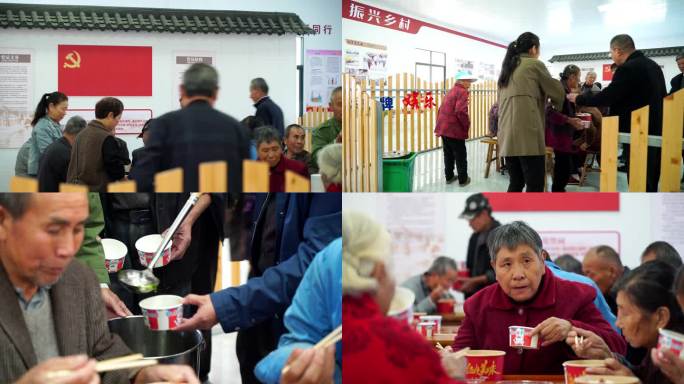 福利院定点给老人送餐