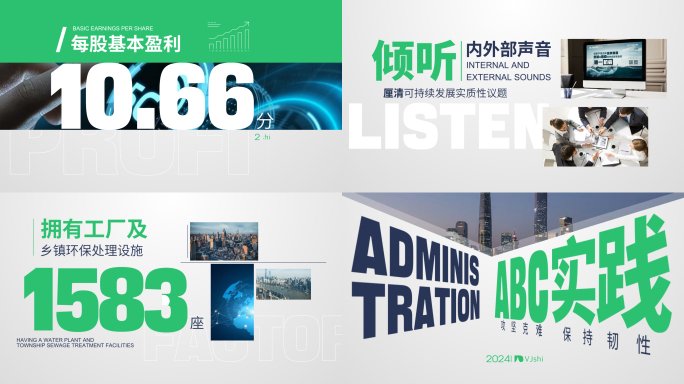 年度工作汇报总结快闪 明亮排版