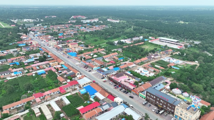 航拍内蒙古自治区通辽市大青沟景区