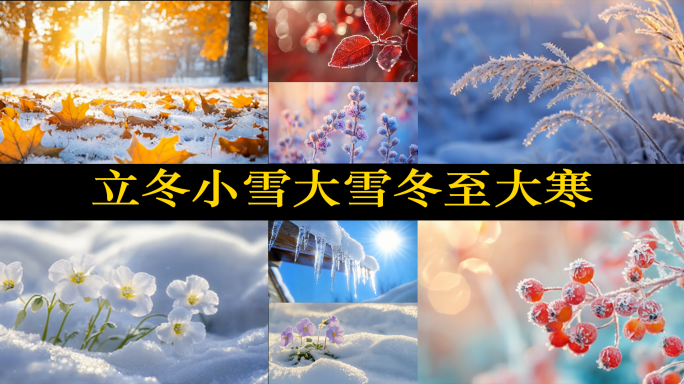 立冬 小雪 大雪 冬至 小寒 大寒 霜降
