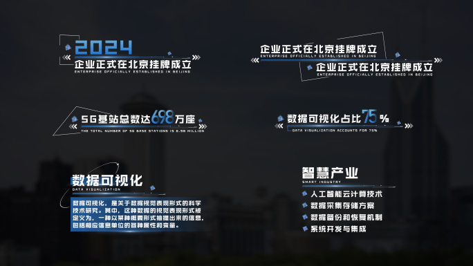企业商务科技字幕