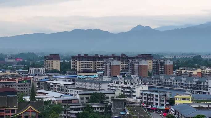 什邡市师古镇航拍素材