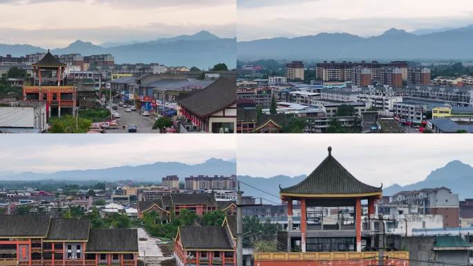 什邡市师古镇航拍素材