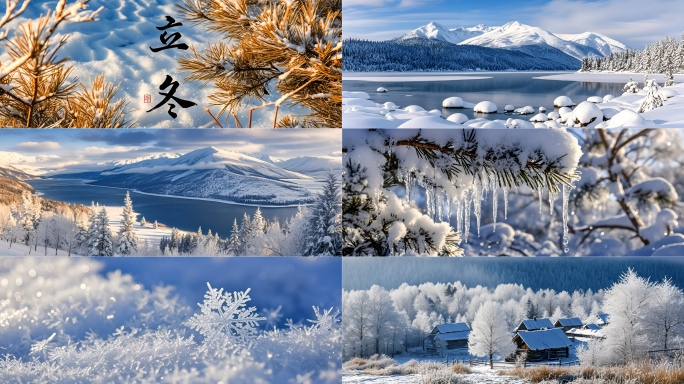 立冬小雪大雪冬至小寒大寒（风景版）