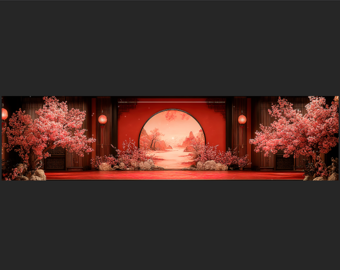 超宽屏——中式国风 舞台背景