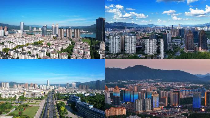 杭州市桐庐县城市风光